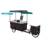 Chariot de nourriture de bicyclette de cadre en acier, certification chaude électrique de la CE de chariot de nourriture