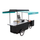 Chariot électrique adapté aux besoins du client de nourriture de scooter, chariot de nourriture de cycle d'EQT pour l'hamburger