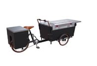 Tricycle de nourriture grillé par BARBECUE mobile de petit déjeuner de structure de boîte