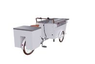 Chariot de encrassement de hot-dog de barbecue de rue de trois roues anti avec le gril