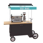 4 roues chargent le chariot en bois de vente de café du vélo 300KG