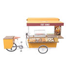 Chariot se vendant électrique de nourriture d'hamburger de tricycle de rue