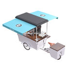 Chariot mobile de café de la charge 300KG en bois de la table de travail SS304