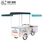 Tricycle de vente de crème glacée du chariot 18KM/H de bicyclette de crème glacée de frein à disque