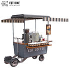 Se vendre de scooter de chariot de café de tricycle d'aliments de préparation rapide multifonctionnel