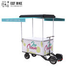 Vélo électrique de cargaison de soutien de batterie de chariot de vélo de crème glacée de scooter d'EQT pour les boissons froides Front Load Business Bike