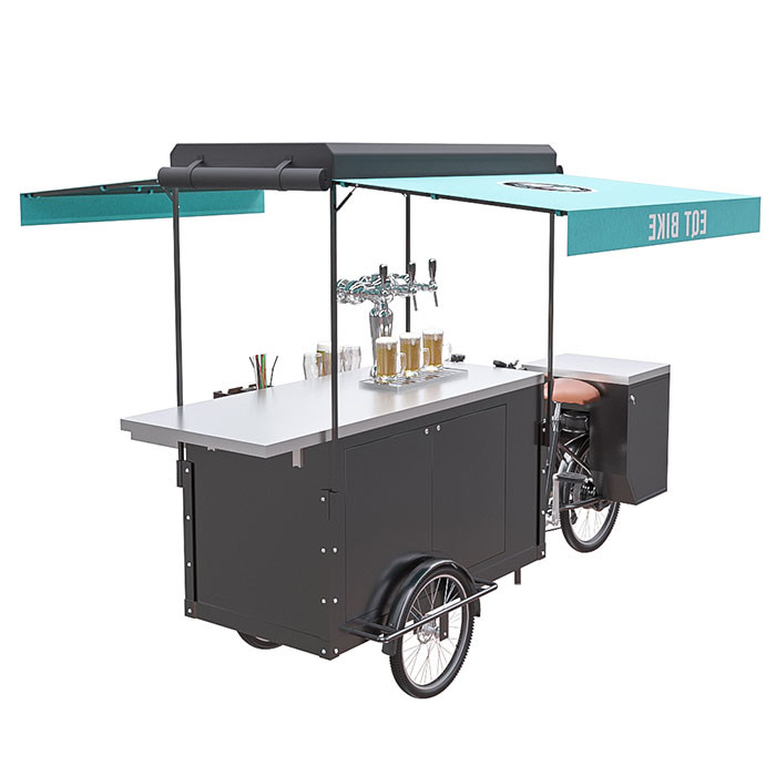 Chariot moderne de boisson refroidi par air, chariots de chariot à boisson pour la bière