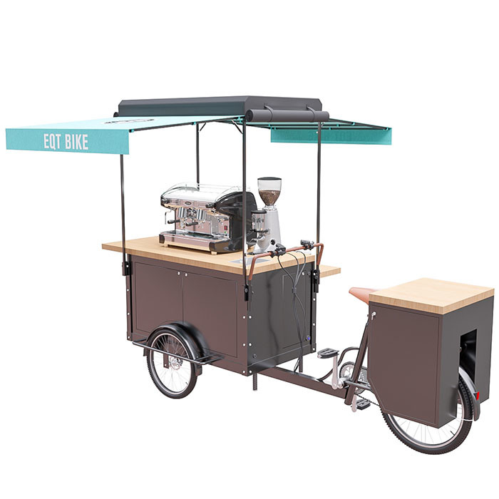Déplacement facile de grand de stockage de thé chariot extérieur de café disponible pour tous endroits
