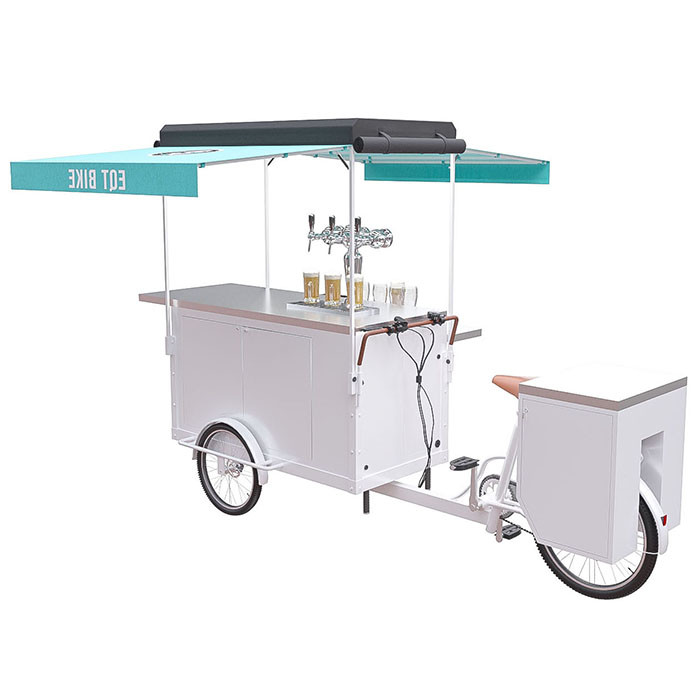 Chariots mobiles électriques de kiosque pour se vendre et thé de Transpotating/boisson