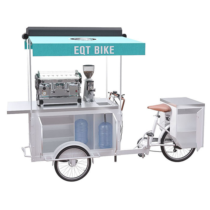 Chariot mobile de vélo de café avec le Tableau de travail résistant de l'acier inoxydable 304 d'huile