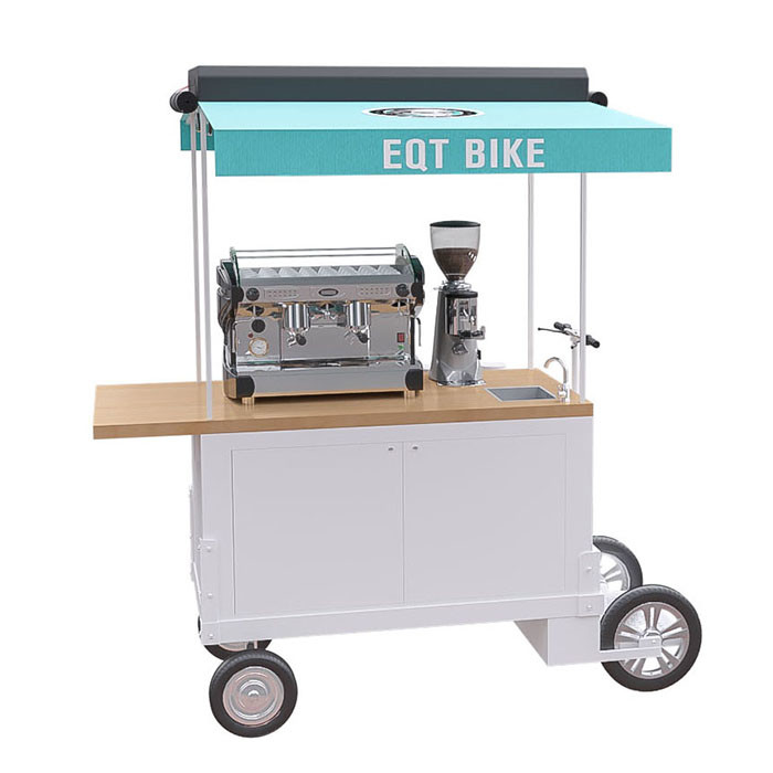 Chariot mobile de vélo de café avec la configuration élevée de batterie de spécifications