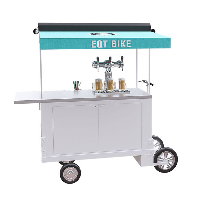 Chariot commercial de boisson de style de l'Europe, chariot de luxe de bicyclette de bière d'OEM