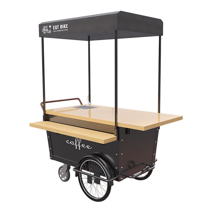 Scooter de poussée de chariot de poussée de crème glacée de frein à disque pour le café vendant s'élever 25°