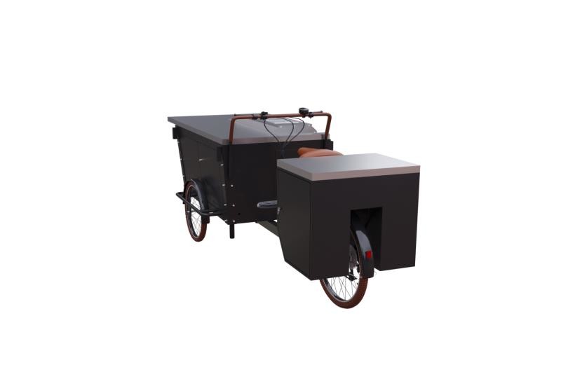 Chariot de vente de barbecue de frein à disque de barbecue de gril de solides solubles 300KG