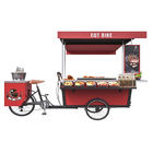 Rue de hot-dog vendant le chariot électrique de nourriture de tricycle de BARBECUE