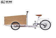 Tricycle électrique de cargaison de style de structure de boîte de cargaison rouille néerlandaise de vélo d'anti