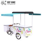 Tricycle de vente de crème glacée du chariot 18KM/H de bicyclette de crème glacée de frein à disque