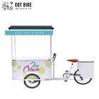 Le vélo d'EQT 138L ou de 110L Front Load Tricycle Ice Cream à vendre le C.C a actionné le tricycle de nourriture de chariots de tricycle de congélateur