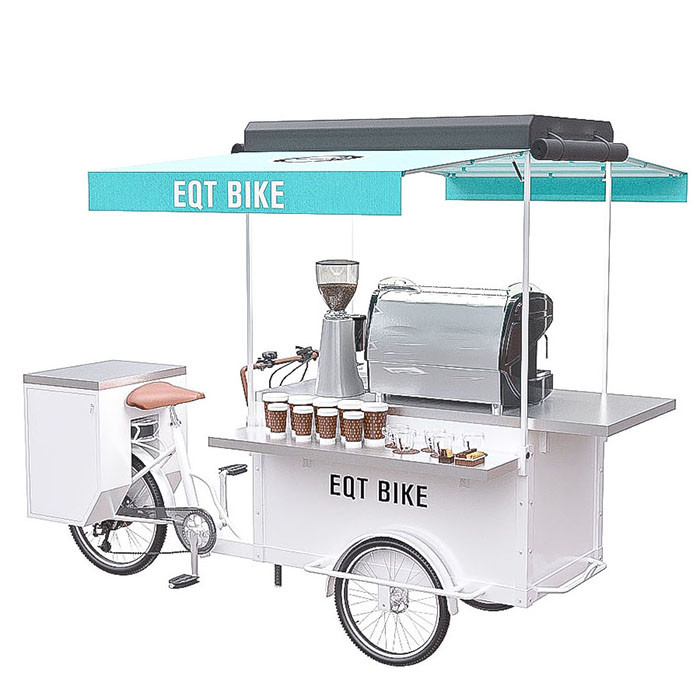 Scooter mobile multifonctionnel de nourriture, capacité de charge faite sur commande du chariot 150KG de café